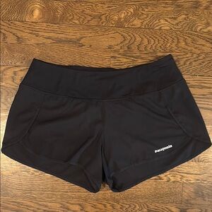 Patagonia Black Athletic Shorts Lightweight Performance